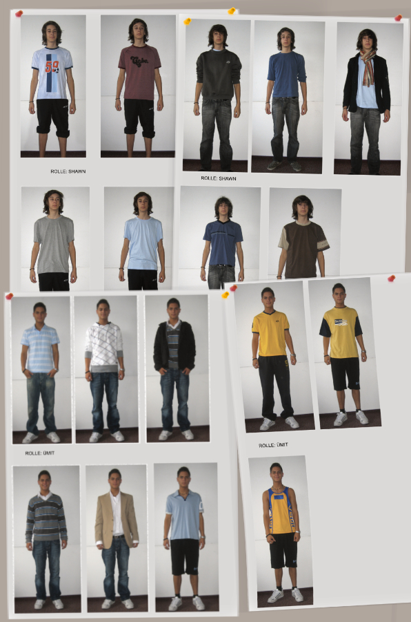 Kostüme für Rolle Shawn, Rolle Ümet