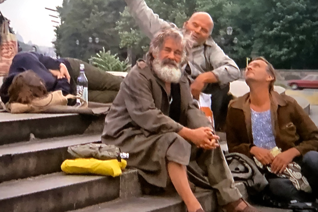 Obdachlose vor der Goldelse