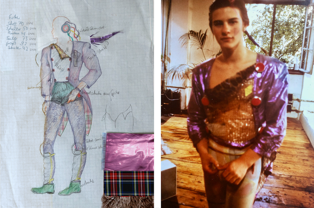 Kostümentwurf und Kostüm