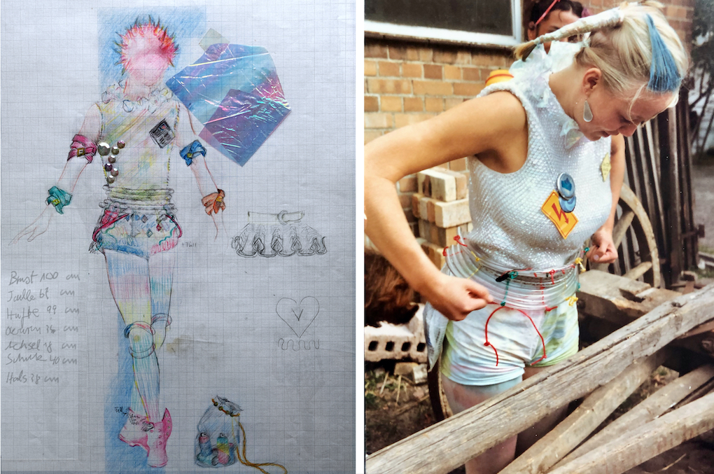 Kostümentwurf und Kostüm