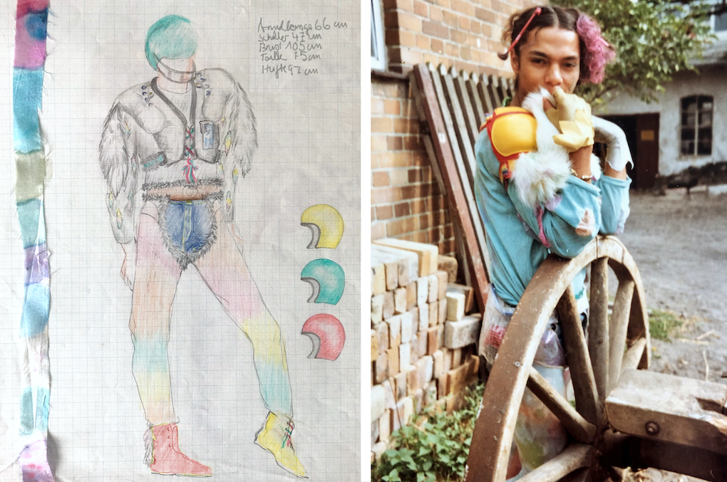 Kostümentwurf und Kostüm