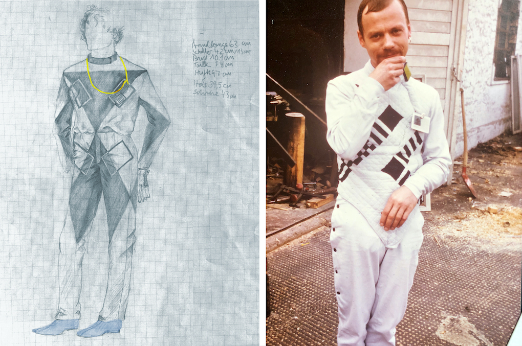 Kostümentwurf und Kostüm