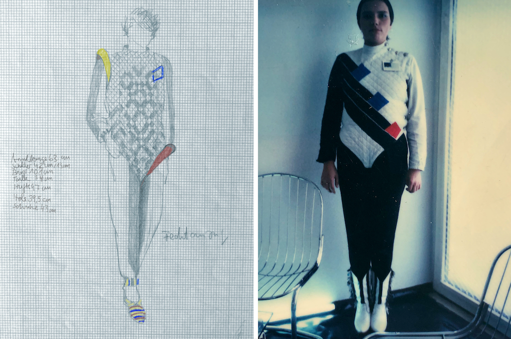 Kostümentwurf und Kostüm