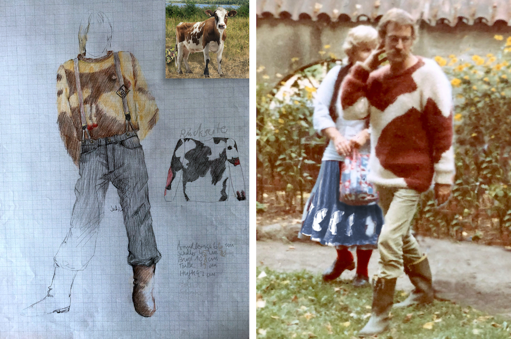 Kostümentwurf und Kostüm