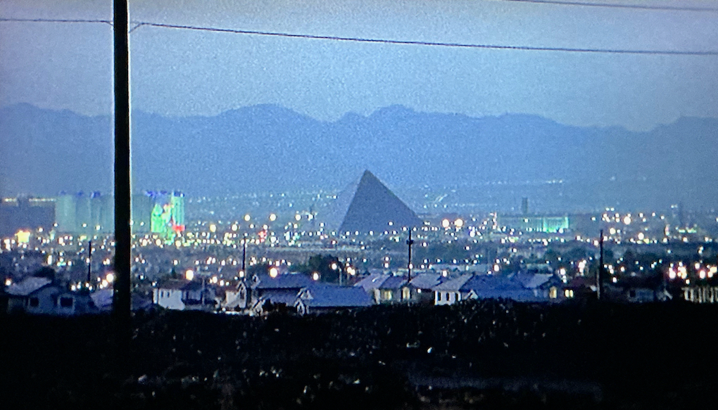 Las Vegas liegt in der Dämmerung