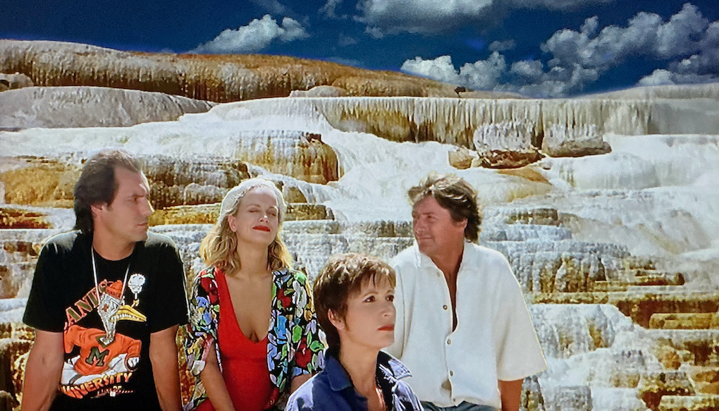 Harry, Sissy und Renate vor den Mammoth Terraces