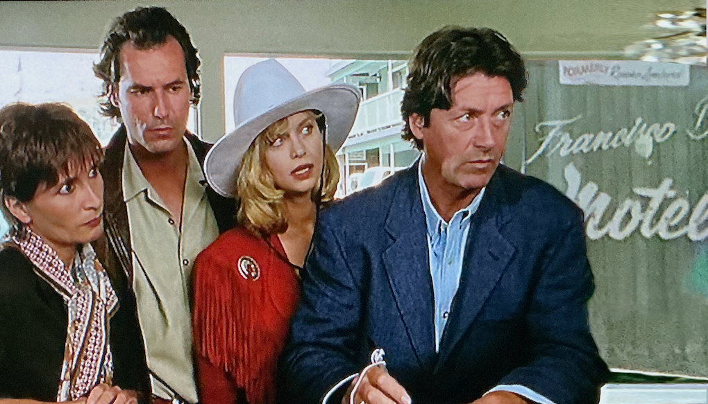 Renate, Harry, Sissy und Rolf checken im Motel in San Francisco ein