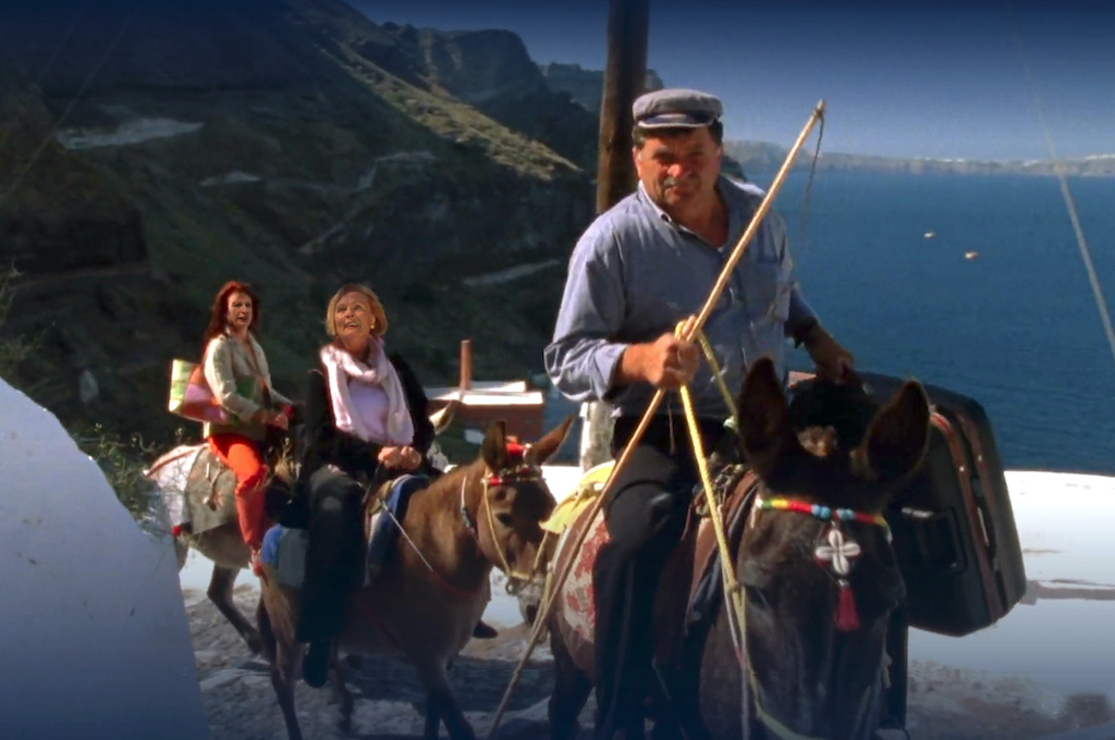 Elisabeth bewundert die Bilderbuchkulisse